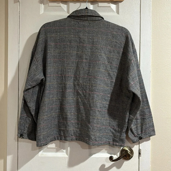 Madewell Gray Flannel Shirt - Picture 6 of 7